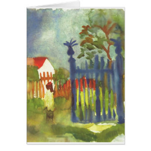 August Macke - porte de jardin Gartentor 1914