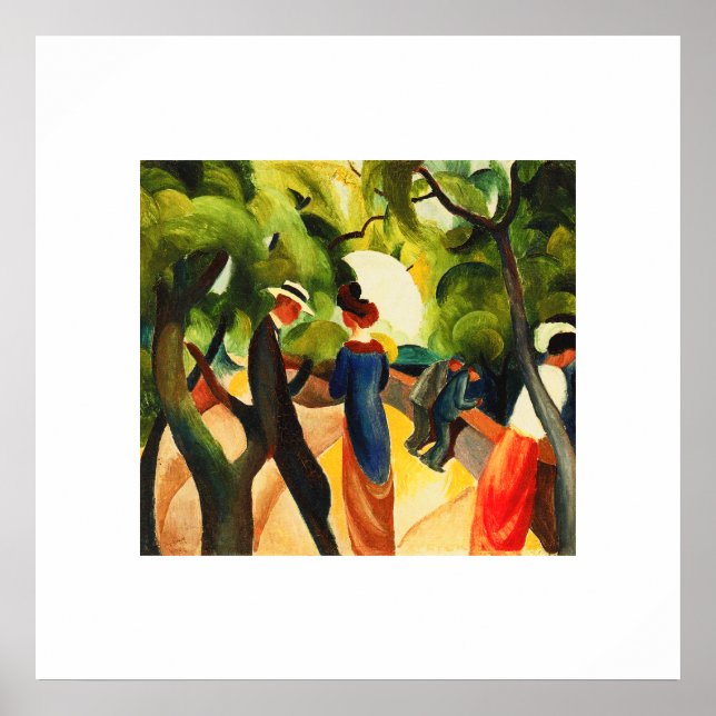 August Macke. "Promenade" Fine Art Poster (Front)
