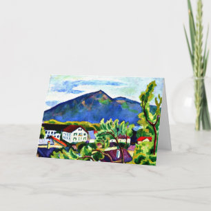 August Macke - Spring Landscape in Tegernsee Card