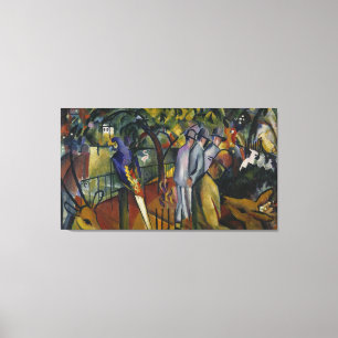 August Macke   Zoological Garden I Canvas Print