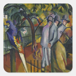 August Macke   Zoological Garden I Square Sticker