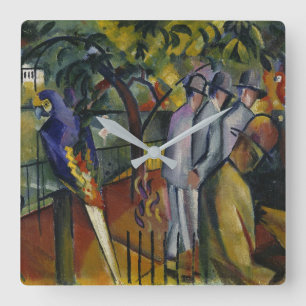 August Macke   Zoological Garden I Square Wall Clock