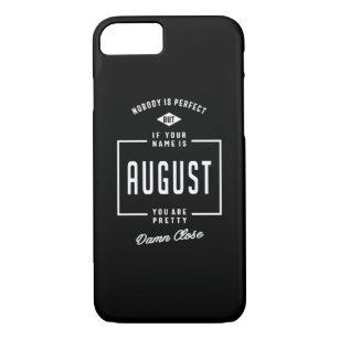 August Personalized Name Birthday Gift Case-Mate iPhone Case