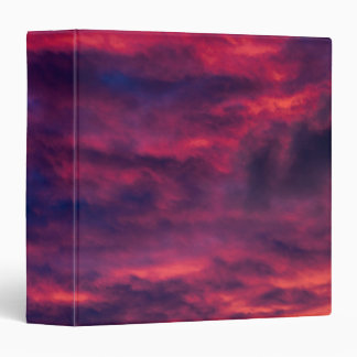 august red 3 ring binder