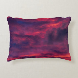 august red accent pillow