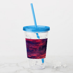august red acrylic tumbler