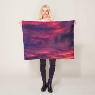 august red fleece blanket
