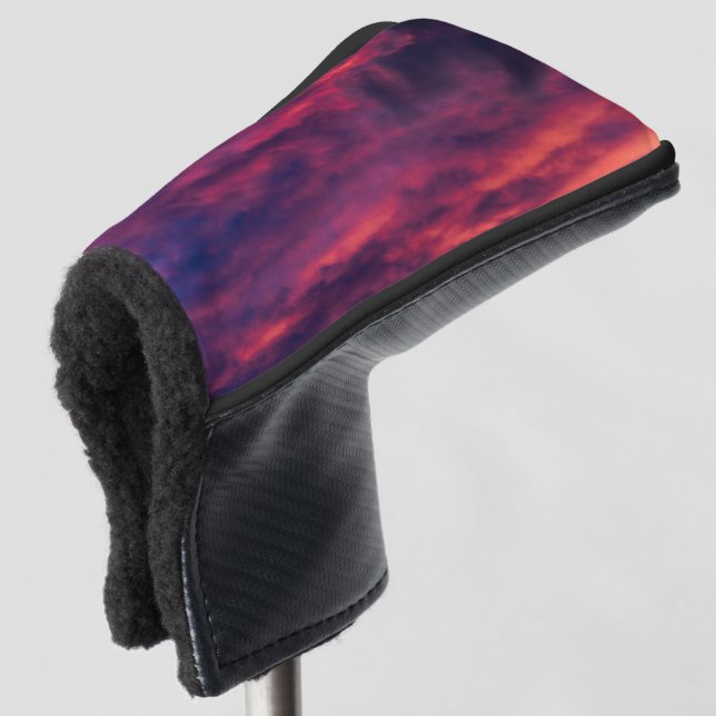 august red golf head cover (3/4 Front)