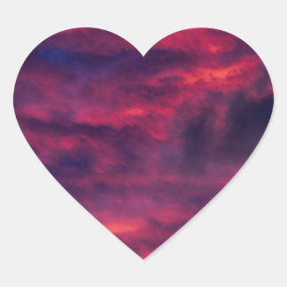 august red heart sticker