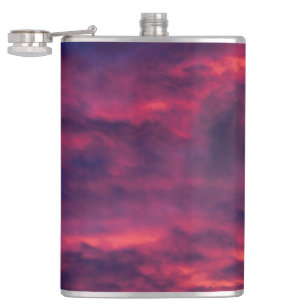 august red hip flask