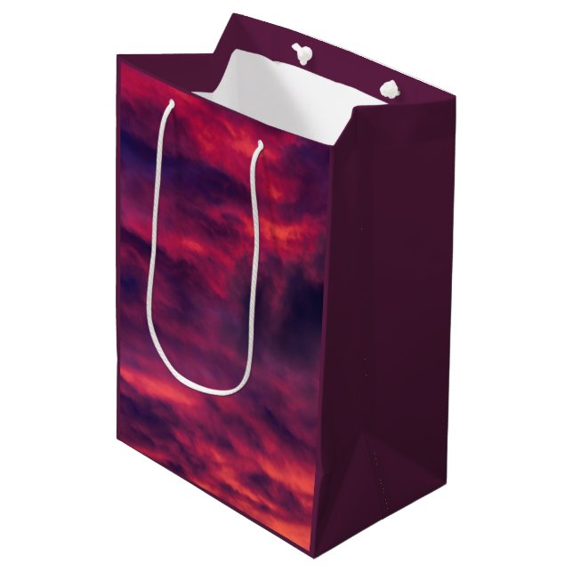 august red medium gift bag (Front Angled)