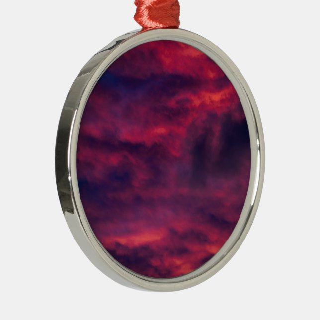 august red metal ornament (Right)