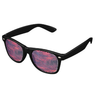 august red retro sunglasses
