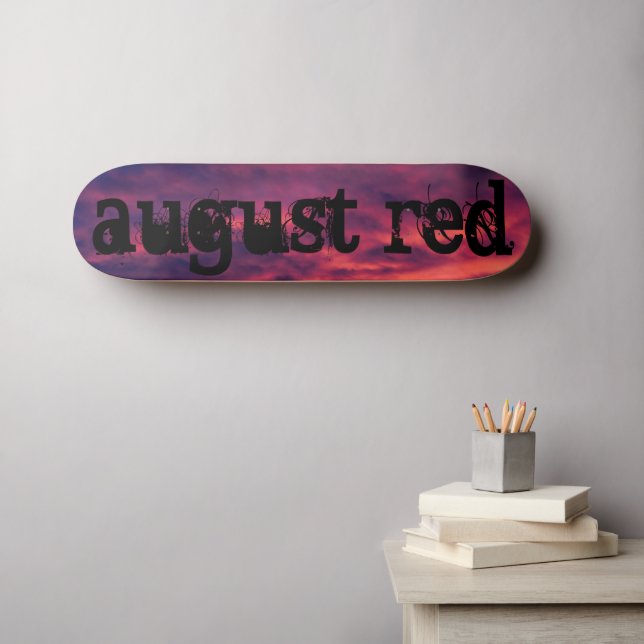 august red skateboard (Wall Art (Horz))