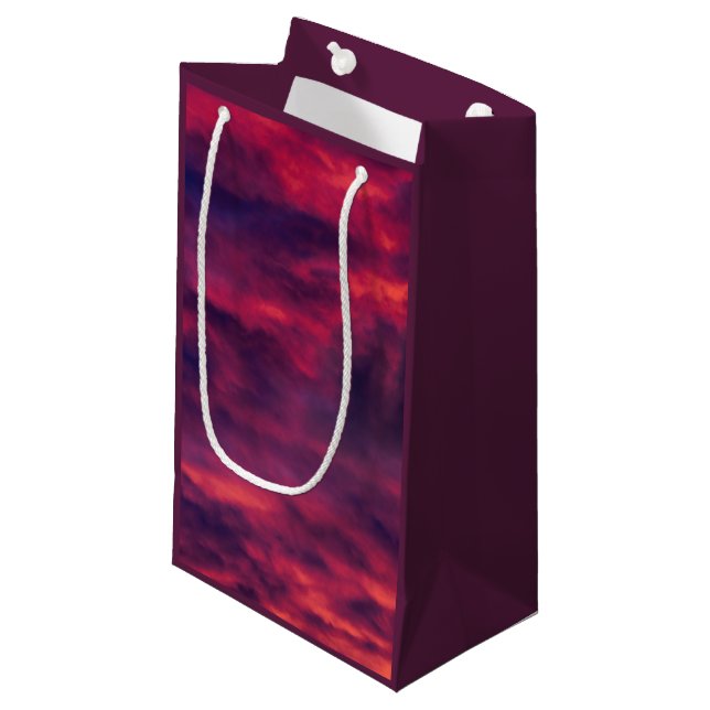 august red small gift bag (Front Angled)