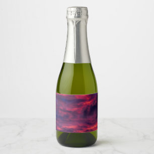 august red sparkling wine label