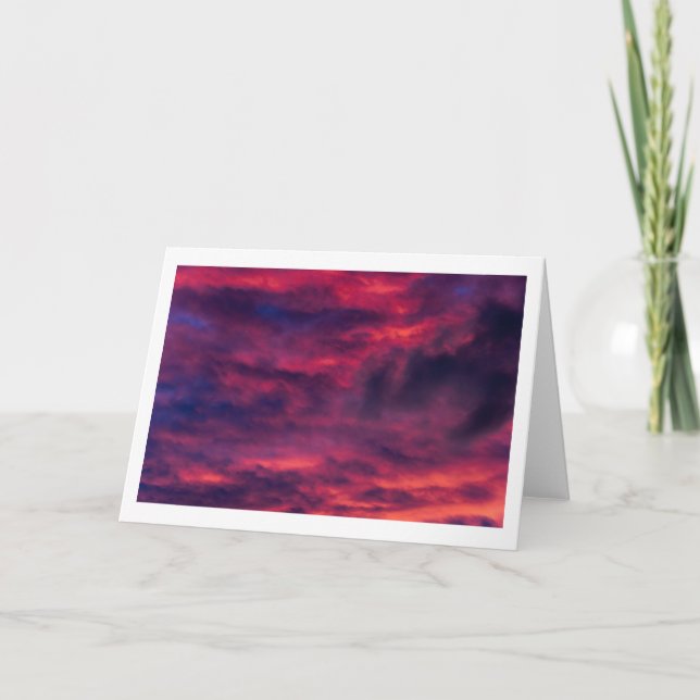 august red thank you card (Front)