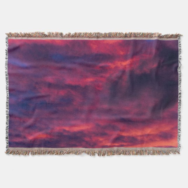 august red throw blanket (Front)