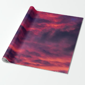 august red wrapping paper