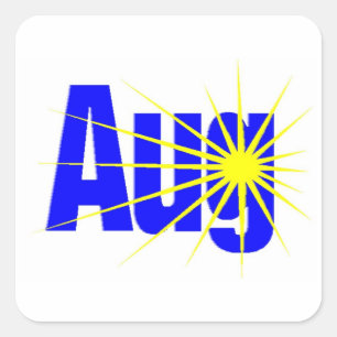 August Square Sticker