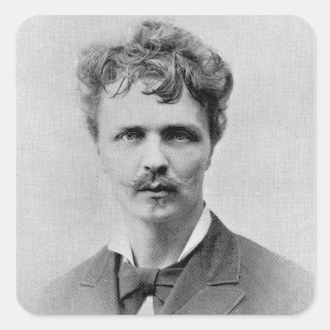 August Strindberg, 1st January, 1884 Square Sticker (Front)