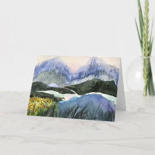 August stroll - Blank inside greeting  Holiday Card