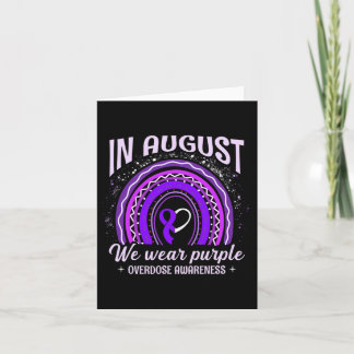 August We Wear Purple Rainbow Overdose Awareness M Card