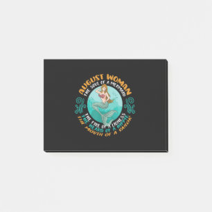 August Woman Soul Of Mermaid Leo Zodiac Birthday Post-it Notes