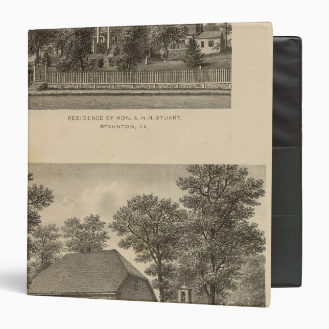Augusta Church Stuart residence Binder (Front/Inside)