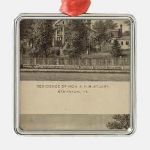 Augusta Church Stuart residence Metal Ornament