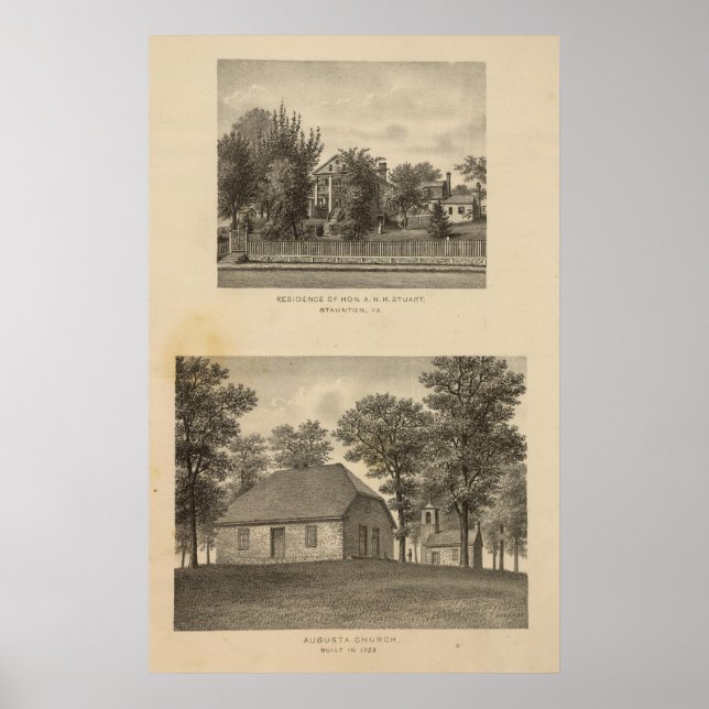 Augusta Church Stuart residence Poster (Front)