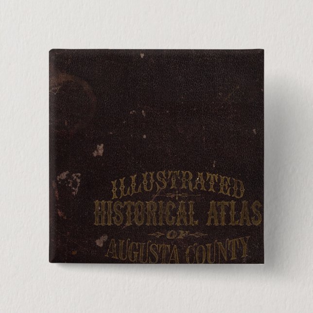 Augusta County, Virginia 2 Inch Square Button (Front)