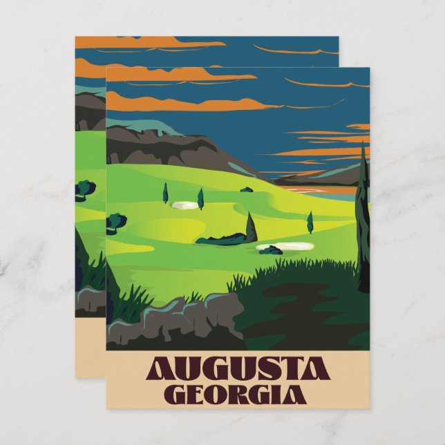 Augusta Georgia Golf poster (Front/Back)
