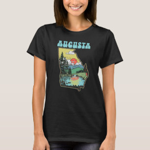 Augusta Georgia Outdoors Nature Vintage State Pri T-Shirt