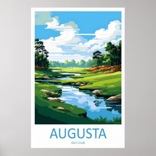 Augusta Golf Course Travel Print Wall Art Augusta