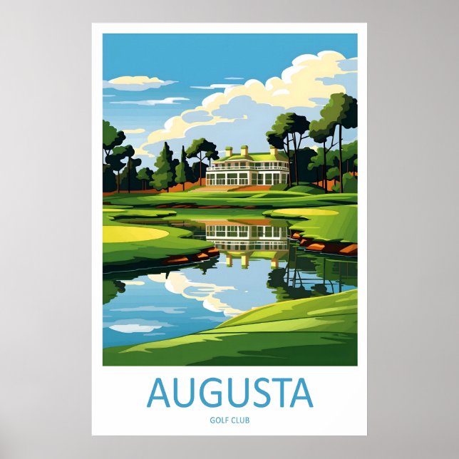 Augusta Golf Course Travel Print Wall Art Augusta (Front)