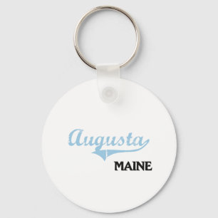Augusta Maine City Classic Keychain