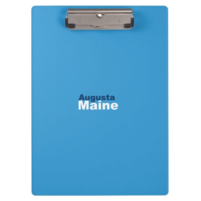 Augusta, Maine Clipboard (Front)