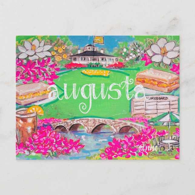 Augusta National Icons Postcard (Front)