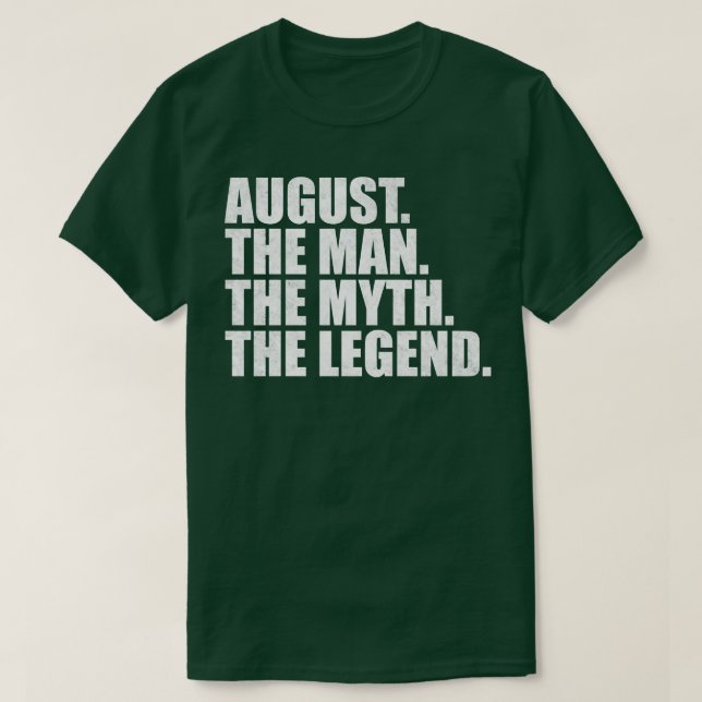AugustAugust Name August given name T-Shirt (Design Front)