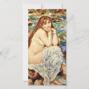 Auguste Renoir- Bather Seated On A Sand Bank Holiday Card