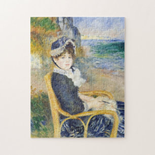 Auguste Renoir By The Seashore Art Jigsaw Puzzle