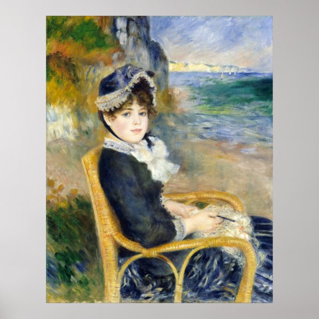 Auguste Renoir By the Seashore Poster (Front)
