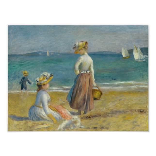 Auguste Renoir - Figures on the Beach Photo Print (Front)