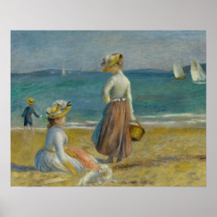 Auguste Renoir - Figures on the Beach Poster