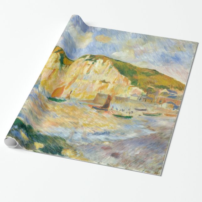 Auguste Renoir Sea and Cliffs Wrapping Paper (Unrolled)