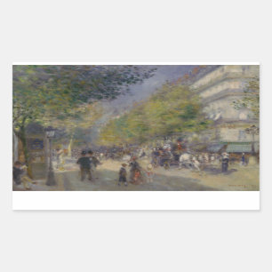 Auguste Renoir - The Grands Boulevards Sticker