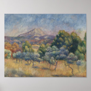 Auguste Renoir - The Sainte-Victoire Mountain Poster