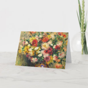 Auguste Renoir - Vase Of Chrysanthemums Card