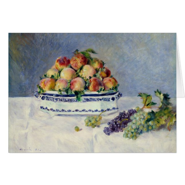 Auguste Renoir - Vie morte avec pêches et raisins (Devant horizontal)